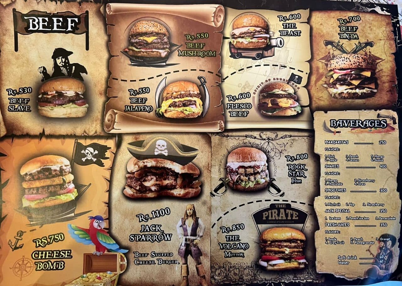 Burger Fest Menu