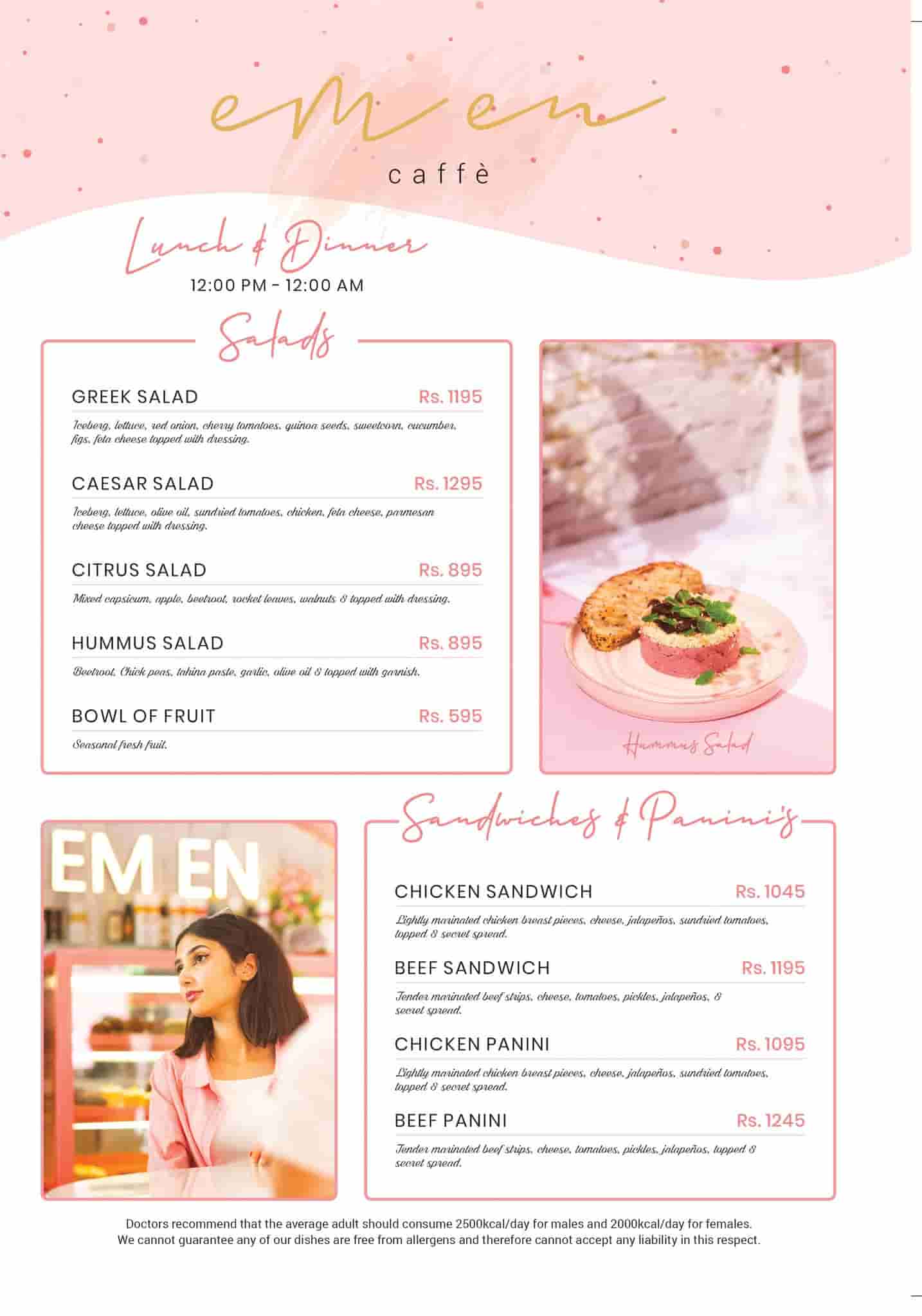 Em En Cafe Menu Photos