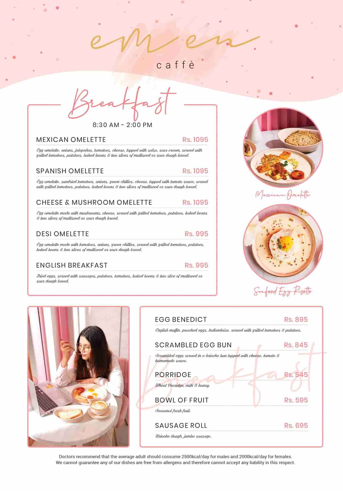 Em En Cafe Menu Photos