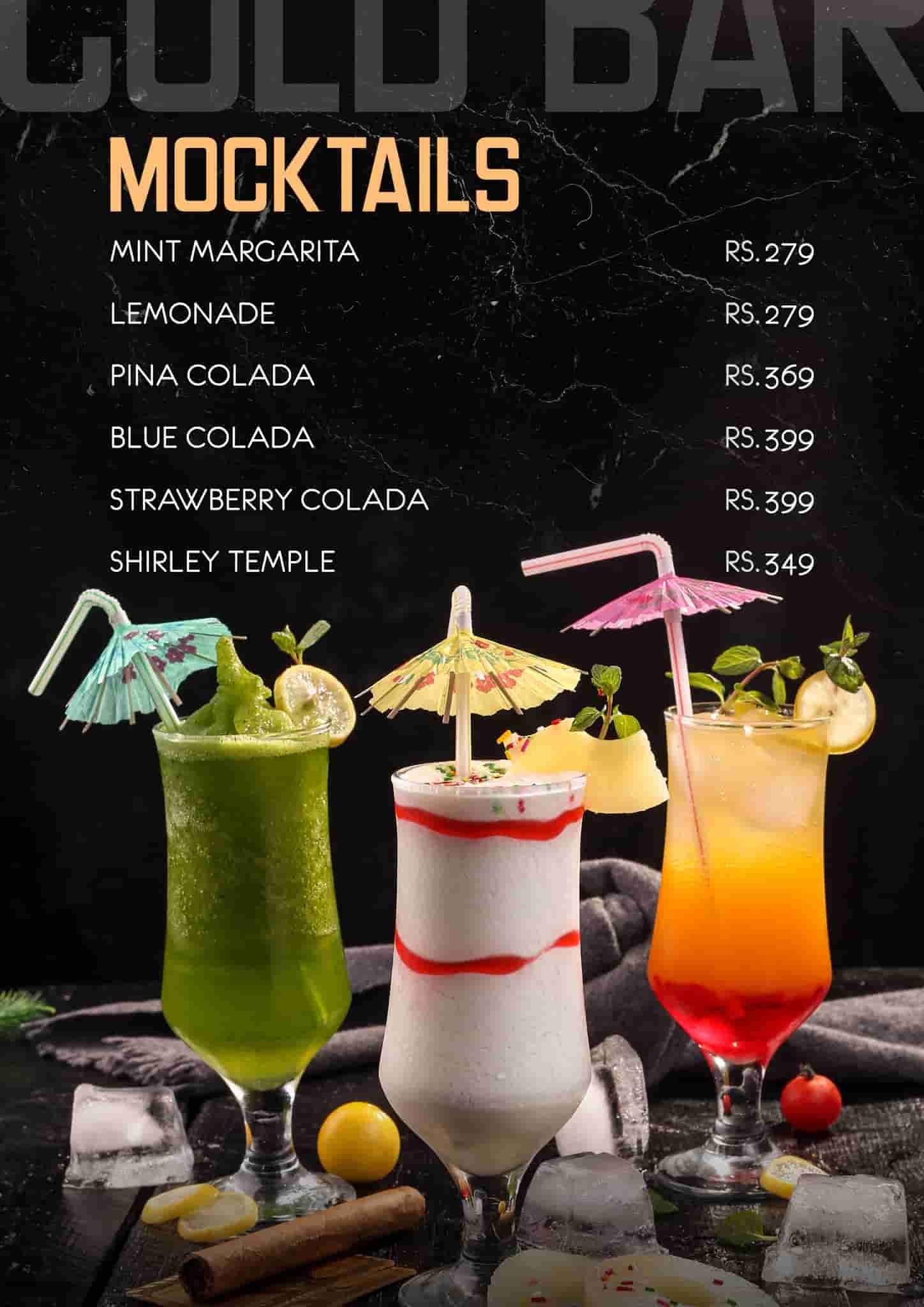 the sicilian multan menu mocktails